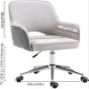 SBCGFY Home Ergonomic PU Leather Padded Adjustable Swivel Office Chair with Armrests, 550 lb Capacity view 3