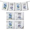 WADORN 4-Piece Funny Kitchen Towels with Hydrangeas & Butterflies view 2