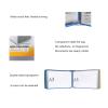 ERSINIAN Wall-Mounted Reference Display System, 10 Pockets, A3 Landscape, Red view 3