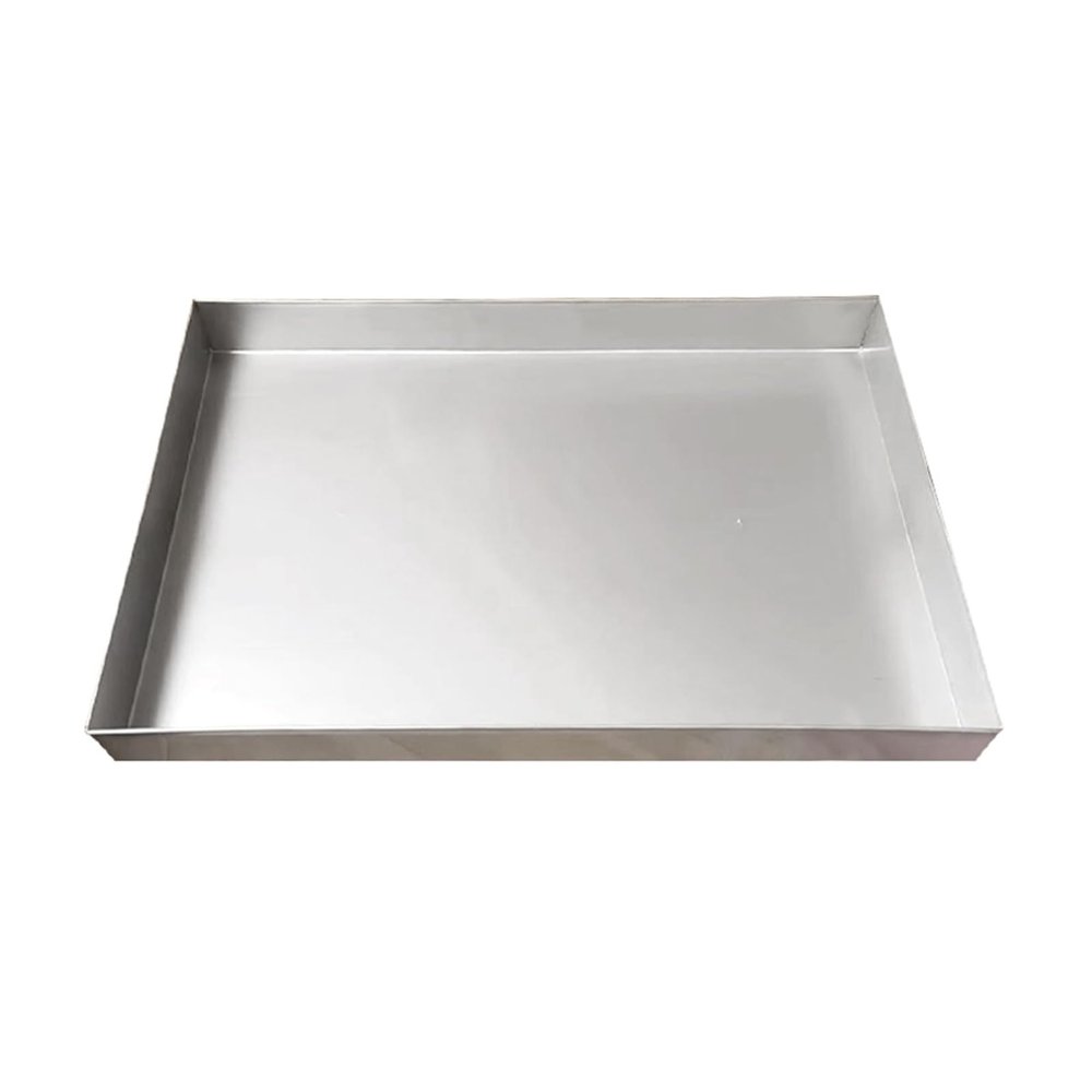 Rectangular Stainless Steel Water Collection Drip Tray, 80 x 110 cm (32 x 43 in)