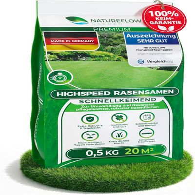 Fast-Germinating Grass Seed Spring & Summer 0.5kg