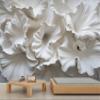 GIVLWF 3D Floral Wallpaper, Raised-Flower Wall Mural for Bedroom and Living Room view 3