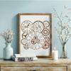 DOODLREAM Steampunk Clock and Gear Stencil view 4