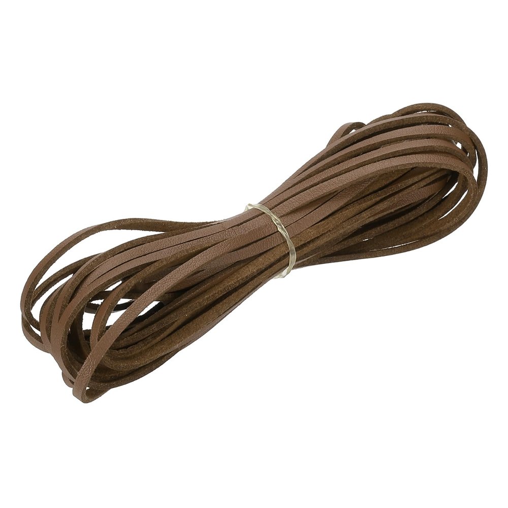 PATIKIL Leather Cord 3mm x 5.5 Yards Flat Faux Leather Ribbon