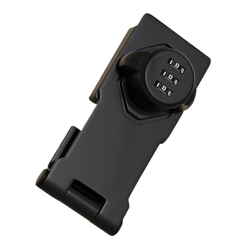 SHINEOFI Black Zinc Alloy Cabinet Lock, Mechanical Combination Lock for Drawers and Filing Cabinets