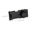 SHINEOFI Black Zinc Alloy Cabinet Lock, Mechanical Combination Lock for Drawers and Filing Cabinets view 2