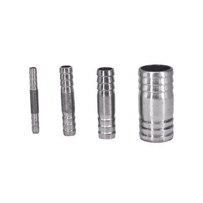 WKAIYUAN 6 8 10 12 13 14 15 16 17 18 19 20 21 22 24 25-76 mm Hose Barb Straight Nipple Connector, 304 Stainless Steel (24 mm-24 mm)