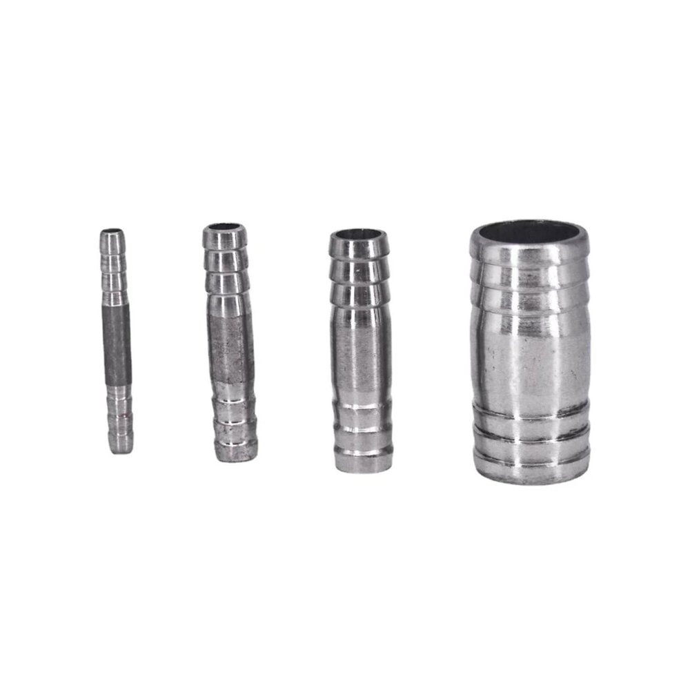 WKAIYUAN 15 mm–6 mm Straight Hose Barb Fitting, 304 Stainless Steel