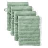 Pure Label Washcloths, 4-Piece Set, 4 x 16 x 21 cm, 100% Cotton, Soft, Sage Green view 1