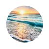 FZGGWYHL Round Acrylic Refrigerator Magnet, Ocean Sunrise view 1