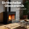 438 x 358 x 4 mm SCHOTT ROBAX Fireplace Stove Glass, Replacement Pane, Heat-Resistant up to 800°C view 2