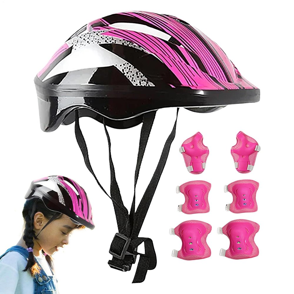 Kids' Protective Gear Set with Helmet, Elbow, Knee and Wrist Guards
