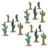 Cabilock 3 Sets of Artificial Cacti, Realistic Plastic Cactus Figures for Home and Office Decor, Simulated Plants for Sand Tables, Mini Landscapes and Creative Arrangements, 5 Pieces x 3 view 1