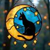 Window Sun Catcher, Acrylic Wall Decoration, Moon Pendant view 2