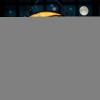 Window Sun Catcher, Acrylic Wall Decoration, Moon Pendant view 3