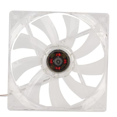 12 cm PC CPU Cooling Fan, Transparent LED Case Fan