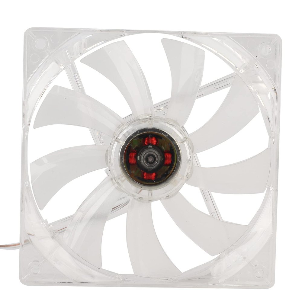 12 cm PC CPU Cooling Fan, Transparent LED Case Fan