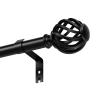 PeSenp Black Curtain Rod for Grommet Curtains, 95–249 cm, 16 mm Diameter view 1