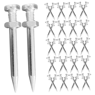 Warmhm 40 Metal Lawn Aerator Shoe Spikes, 5.8 cm, Garden Tool for Lawn Aeration and Soil Loosening