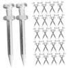 Warmhm 40 Metal Lawn Aerator Shoe Spikes, 5.8 cm, Garden Tool for Lawn Aeration and Soil Loosening view 1