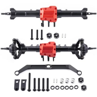 YONMFRDS Aluminum Front and Rear Axles for TRX4M 1/18 RC Crawlers