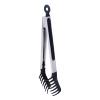 Stainless Steel Pasta Tongs with Non-Stick Silicone Fork view 1