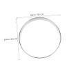 Kichvoe 9-Inch Round Stainless Steel Pizza Ring, Silver view 2
