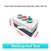 1-Piece LA38 Button Box Switch, Green Button, Waterproof Industrial Start/Stop Control, Single-Hole Position view 4