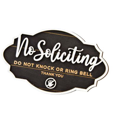No Soliciting Sign for Home