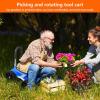 Rolling Garden Seat, 360-Degree Swivel, Adjustable view 3