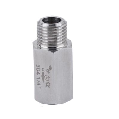 1/4-Inch BSP Male-to-Female 304 Stainless Steel Check Valve