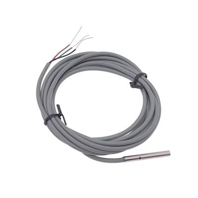 UIHMSWYAL M3/M4/M5/M6 Miniature Proximity Switch, 3-Wire Inductive Sensor, 2 m Cable, IP68, NPN/PNP, NO/NC, Metal Ø6.5 mm, NPN NC