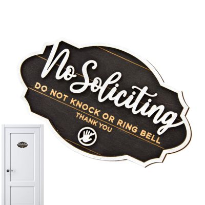 Wuyooprt 'No Soliciting' Sign