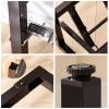 Foldable Metal Table Legs, Adjustable Steel Frame for Dining Table and Desk, 145 x 38 x 73 cm, White, with Screws view 3