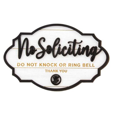 No Soliciting Sign