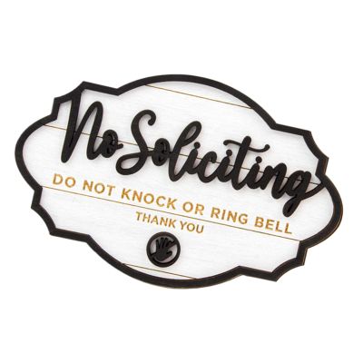 No Soliciting Sign