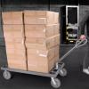 Commercial Flatbed Cart with Adjustable Tilting Handle, Foldable Design for Easy Storage view 1