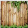 3D Wood-Plank Shower Curtain 120 x 200 cm, Water-Resistant Polyester, Washable view 3