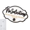 No Soliciting Wooden Sign view 1