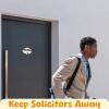 No Soliciting Wooden Sign view 2