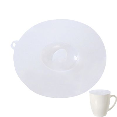 Silicone Cup Covers - Clear Reusable Coffee Mug Lids