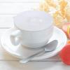Silicone Cup Covers - Clear Reusable Coffee Mug Lids view 3