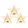 Cocoarm Gold Star Studs, 50 Sets, 16 mm, with 4 mm Slotted Screws view 1