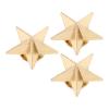 Cocoarm Gold Star Studs, 50 Sets, 16 mm, with 4 mm Slotted Screws view 2