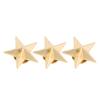 Cocoarm Gold Star Studs, 50 Sets, 16 mm, with 4 mm Slotted Screws view 3
