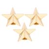 Cocoarm Gold Star Studs, 50 Sets, 16 mm, with 4 mm Slotted Screws view 4