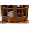 Corner Wine Cabinet with 2 Doors, Adjustable Shelves, Freestanding Glass Storage for Bathroom, Kitchen, or Living Room, Stylish Wine Rack & Bar Cabinet (B) view 2