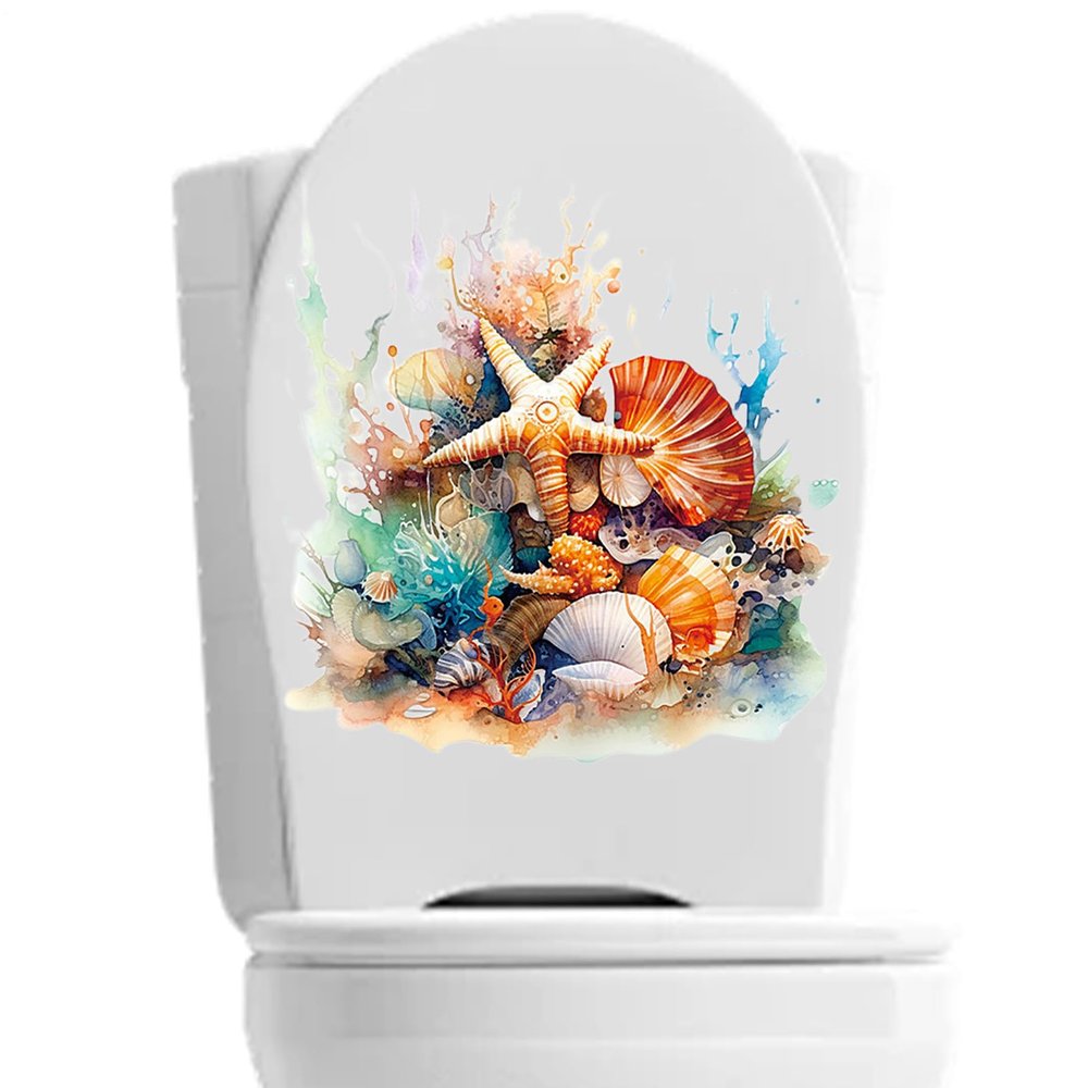 Underwater World Toilet Seat Wall Sticker