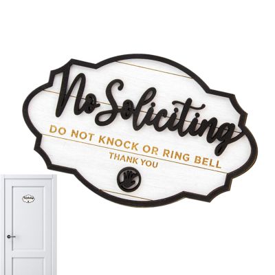 No Soliciting Sign