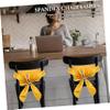 Ciieeo Premium Chair Covers with Bows for Wedding Decoration view 4
